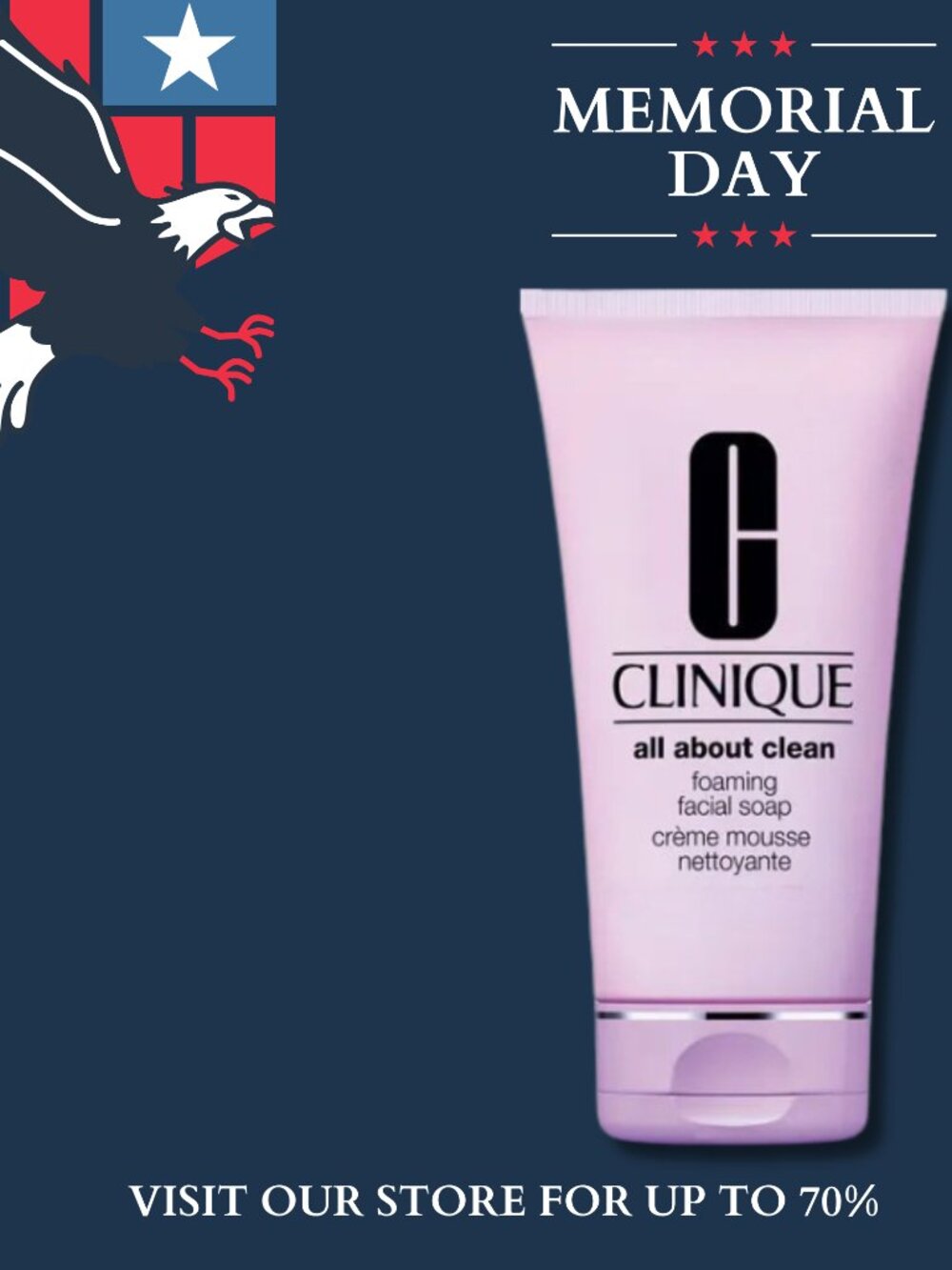 Clinique All About Clean Foaming Facial Soap Crème Mousse Nettoyante - 1Fl Oz